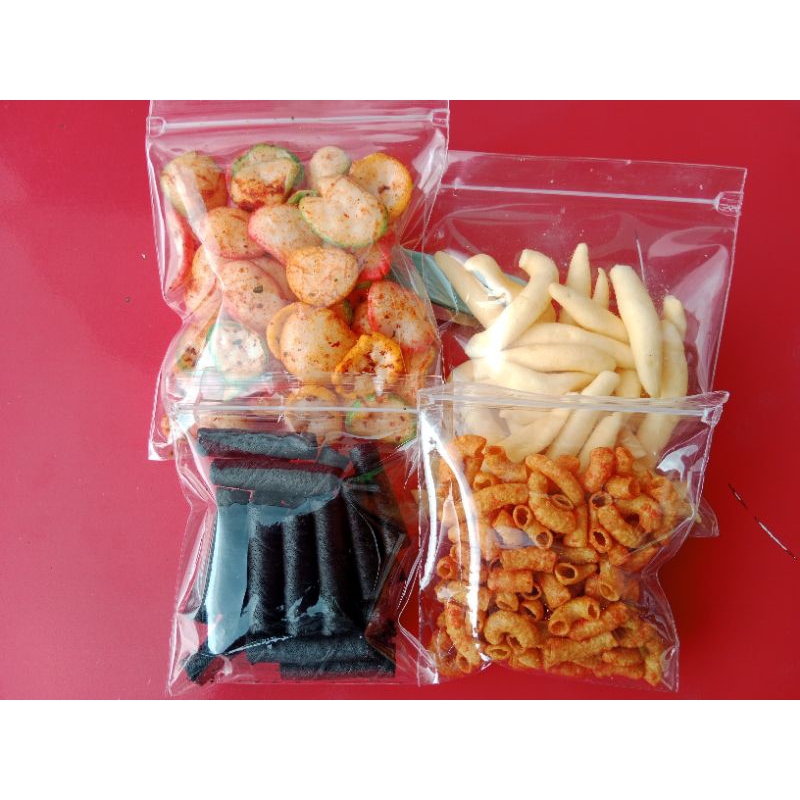 

Snak murah meriah Makanan ringan cemilan murah makaroni astor kerupuk seblak Perpack (Isi 4)