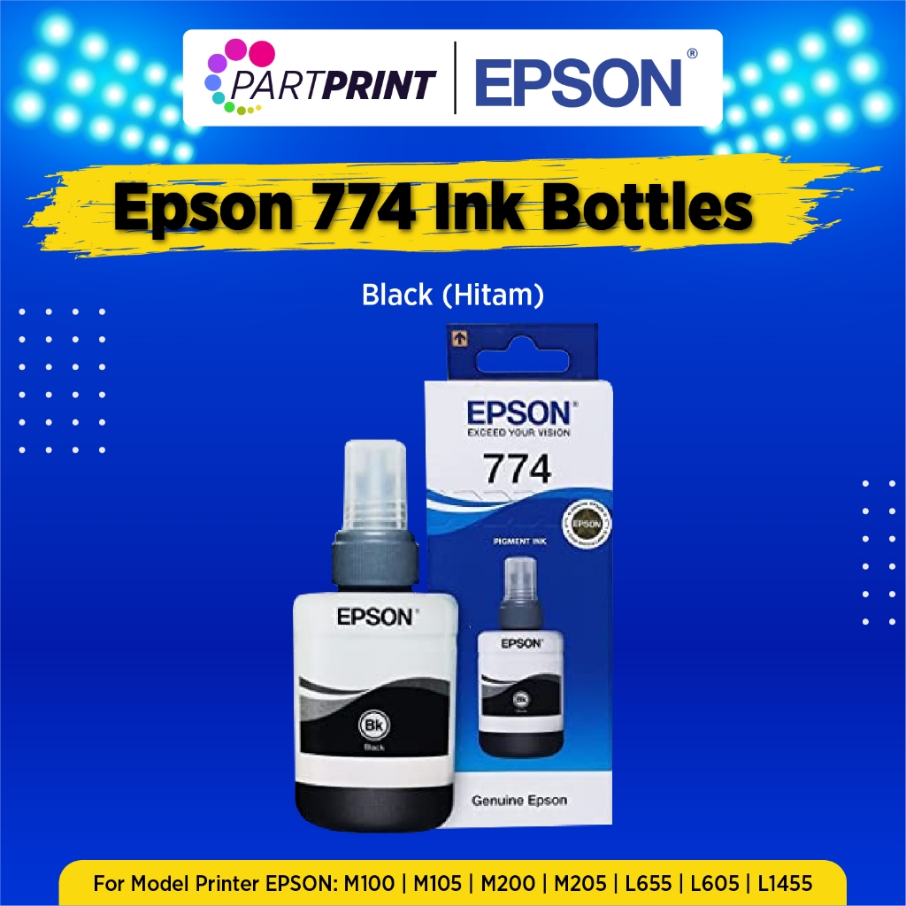TINTA PRINTER- Original EPSON 774 BLACK 140ML- L655 L605 L1455