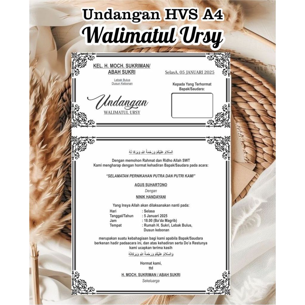 Undangan Walimatul Ursy