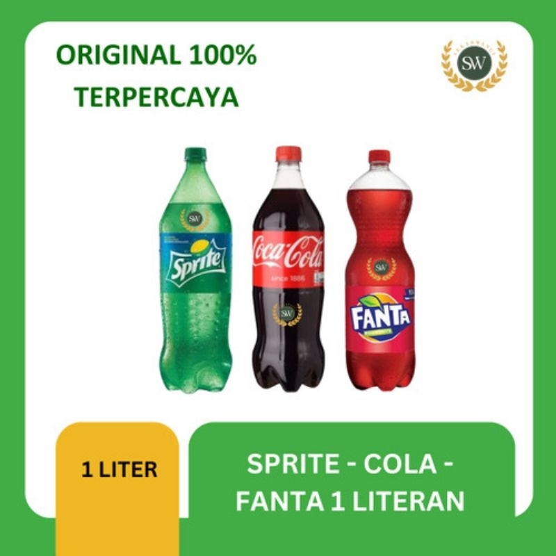 

SPRITE COLA FANTA 1 LITER (ECER 1 BOTOL)