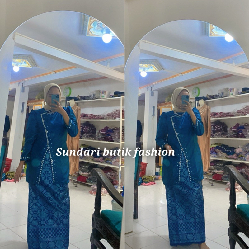 Oneset Kebaya Melayu,Baju Kurung Melayu Rok Songket,Kurung Melayu Modern