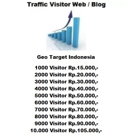 Jual Jasa Traffic 1000 Sampai 10.000 Visitor Blog & Website Geo Target Indonesia