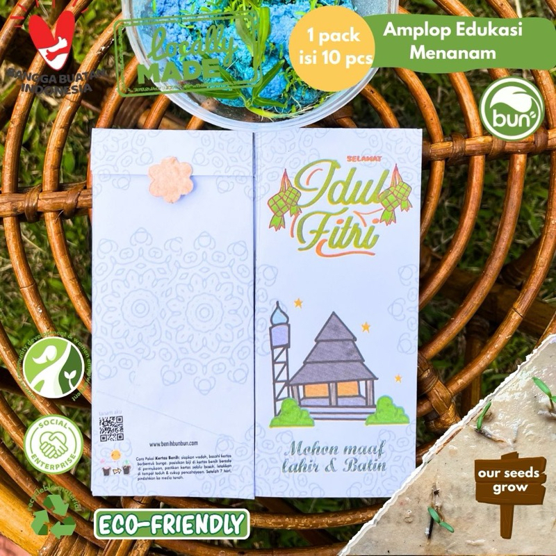 

Amplop Uang Ramadhan Lebaran Unik Edukasi Menanam