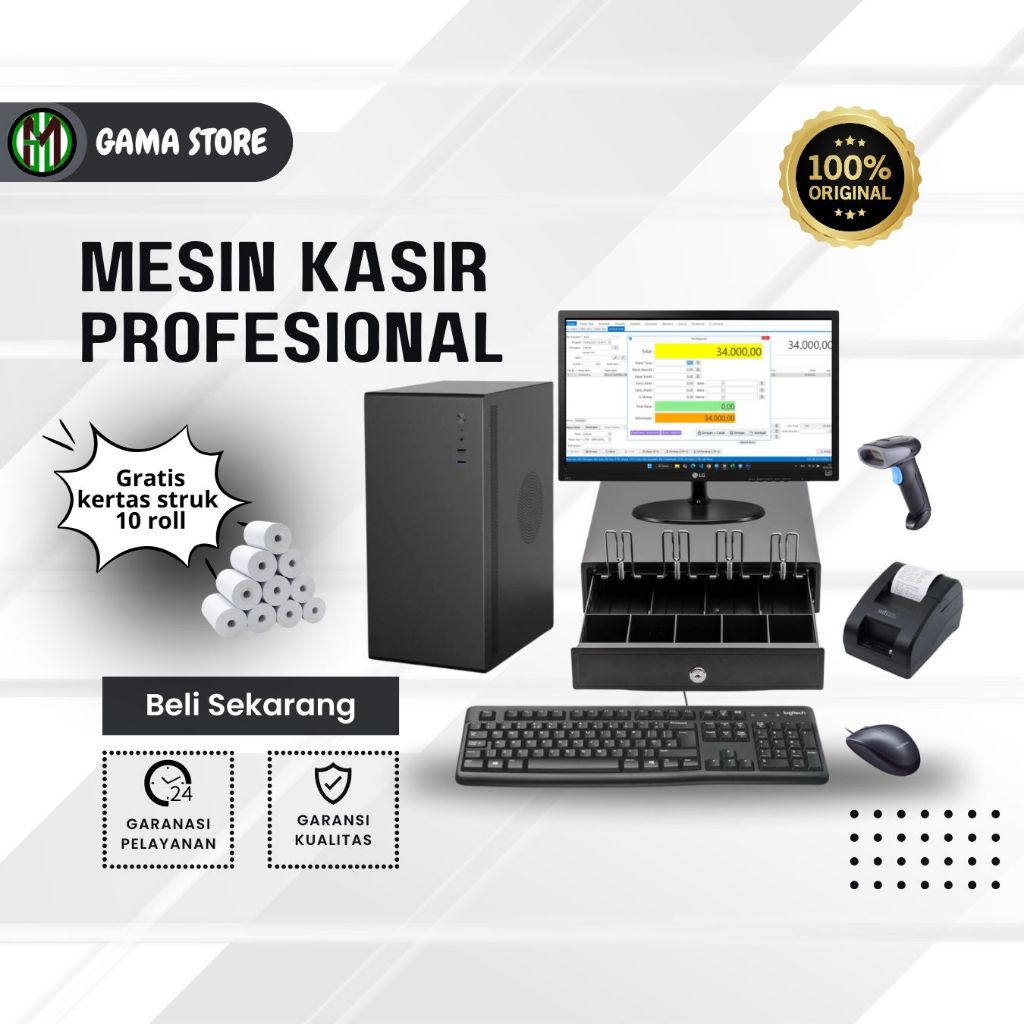 TERMURAH | Paket Komputer Kasir Lengkap Untuk Toko Sembako, Toko Retail, Toko Grosir,  Apotek, dll