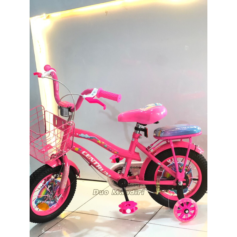 SEPEDA ANAK PEREMPUAN CENTRUM CT 316 UKURAN 12, 16, 18 INCH KERANJANG USIA 3-9 Tahun