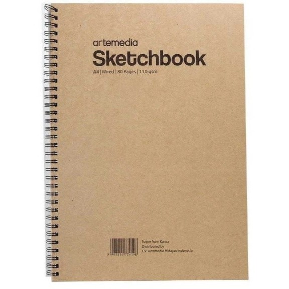 

Gramedia Pettarani - ARTEMEDIA A4 SKETCH BOOK WIRED 110GSM 40SH 774198