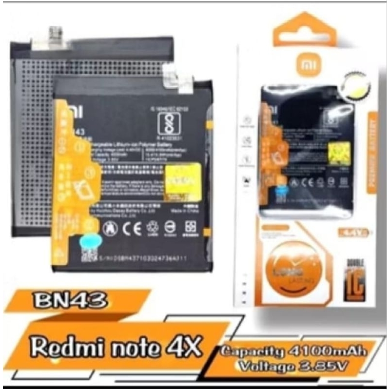 Baterai Battery Xiaomi ORIGINAL BN43 For Redmi Note 4X BN43 ORIGINAL