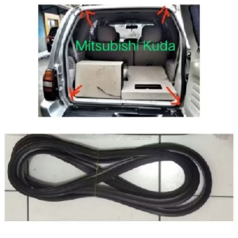 KARET PEREDAM BAGASI PINTU BELAKANG MOBIL MITSUBISHI KUDA
