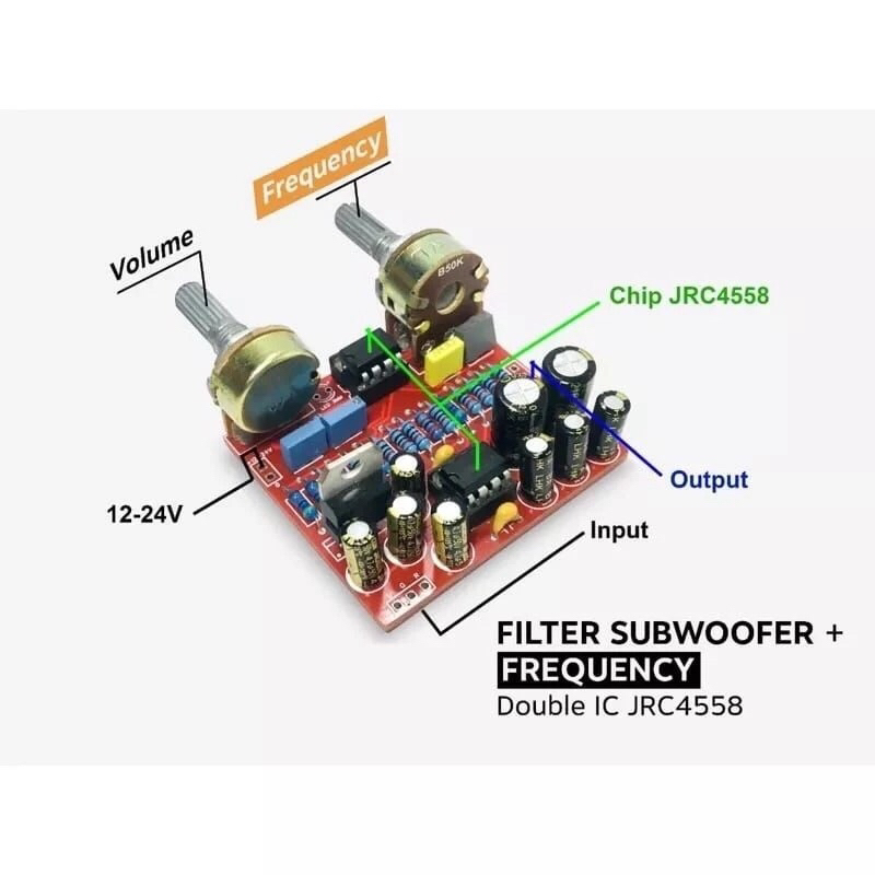 FILTER SUBWOOFER DOUBLE IC JRC4558