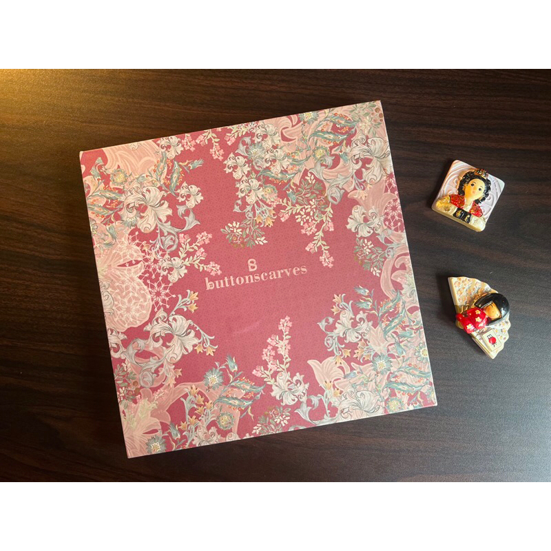 Buttonscarves TOPKAPI Voile Square Series in RASPBERRY (NEW)