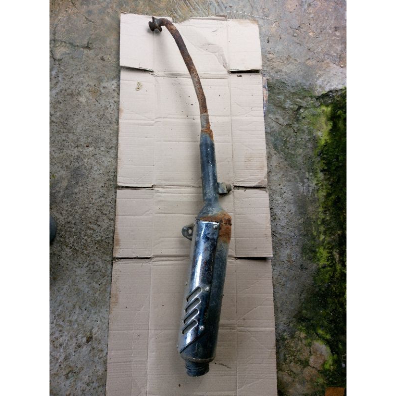 knalpot standar Suzuki Shogun kebo