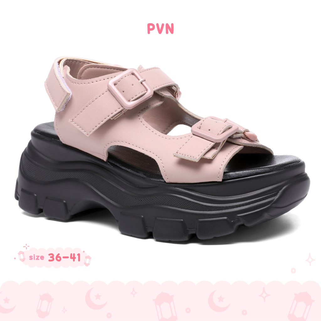 PVN Doyoung Sandal Wanita Tali Pink 397