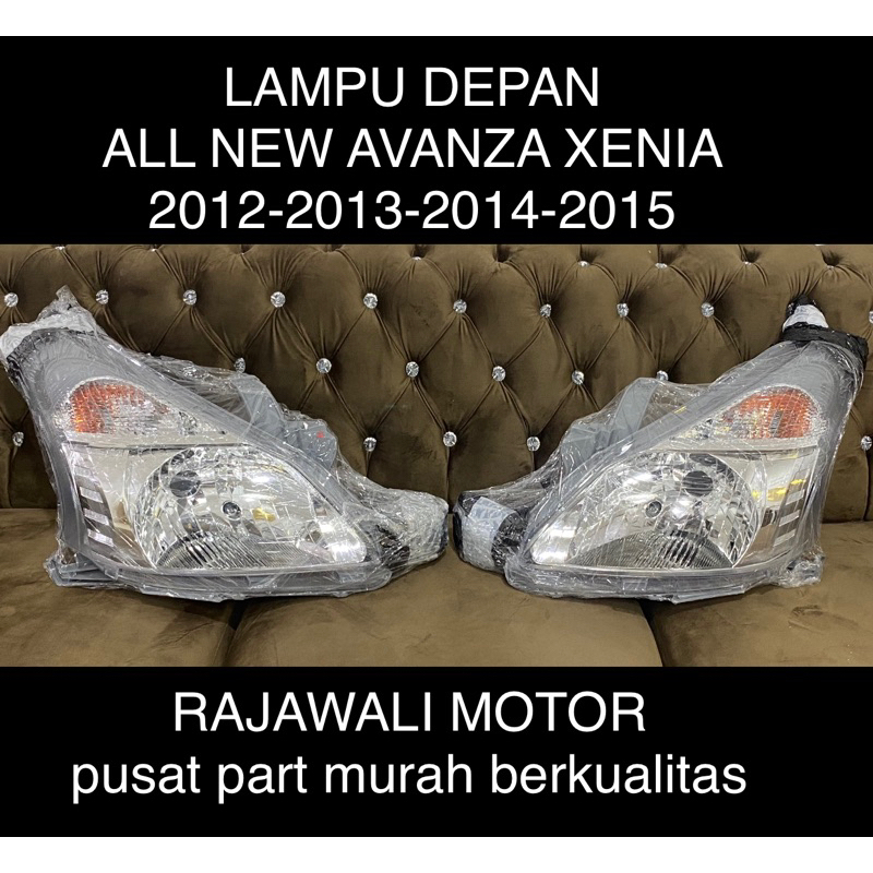 Lampu Depan Allnew Avanza Xenia Veloz 2011 2012 2013 2014 2015 Lampu Utama Besar Head Lamp assy ASLI