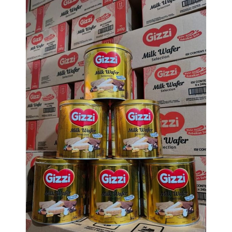 

biskuit waffer gizzi 240 gram isi 6