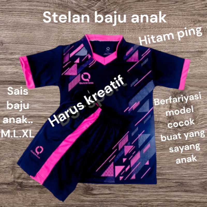 Baju bola futsal Jersy stelan juniyor.kaos olahraga badminton bola volli baju cewe baju cowo baju an