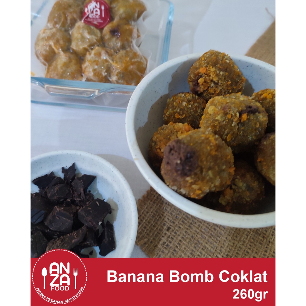 

BANANA BOMB COKLAT | ANZA FOOD | MAKANAN BEKU SIAP SAJI