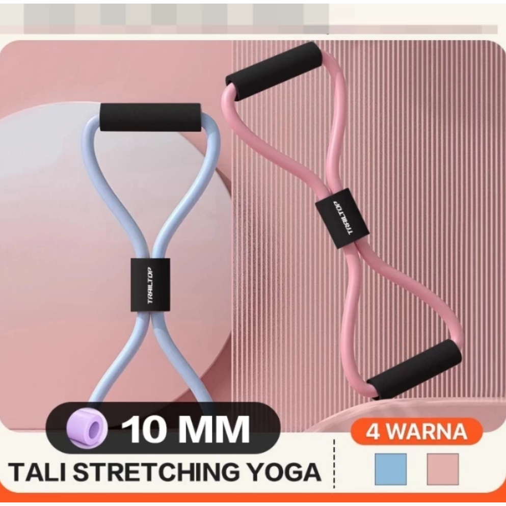 Tali Stretching Karet Gym Fitness / Karet Alat Olahraga / Yoga Resistance Band Alat Gym Di Rumah