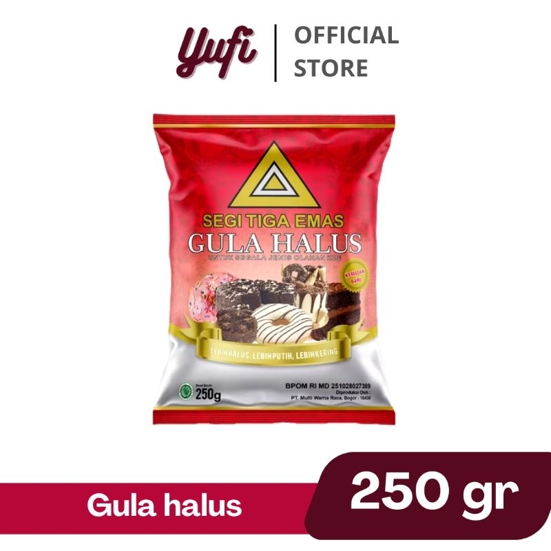 

Gula halus segitiga emas 250 gram