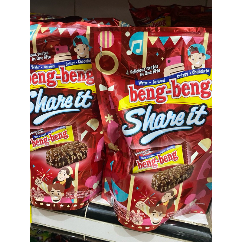 

( 1 Dus isi 6 Pouch ) Beng Beng Share It Wafer Caramel Perpouch isi 25pcs