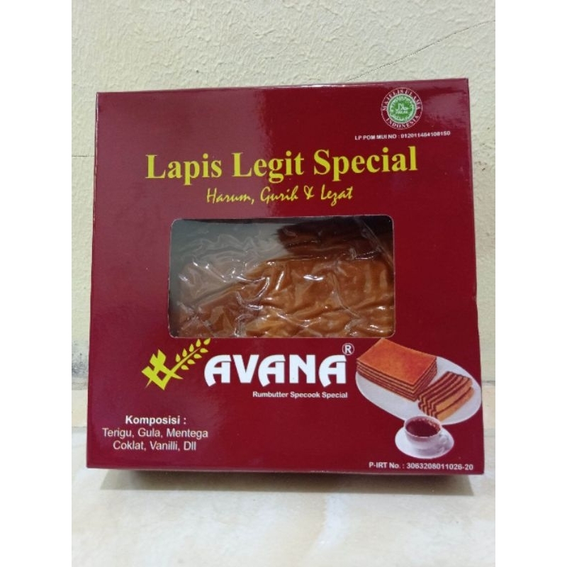 

Lapis Legit Spesial merk Avana