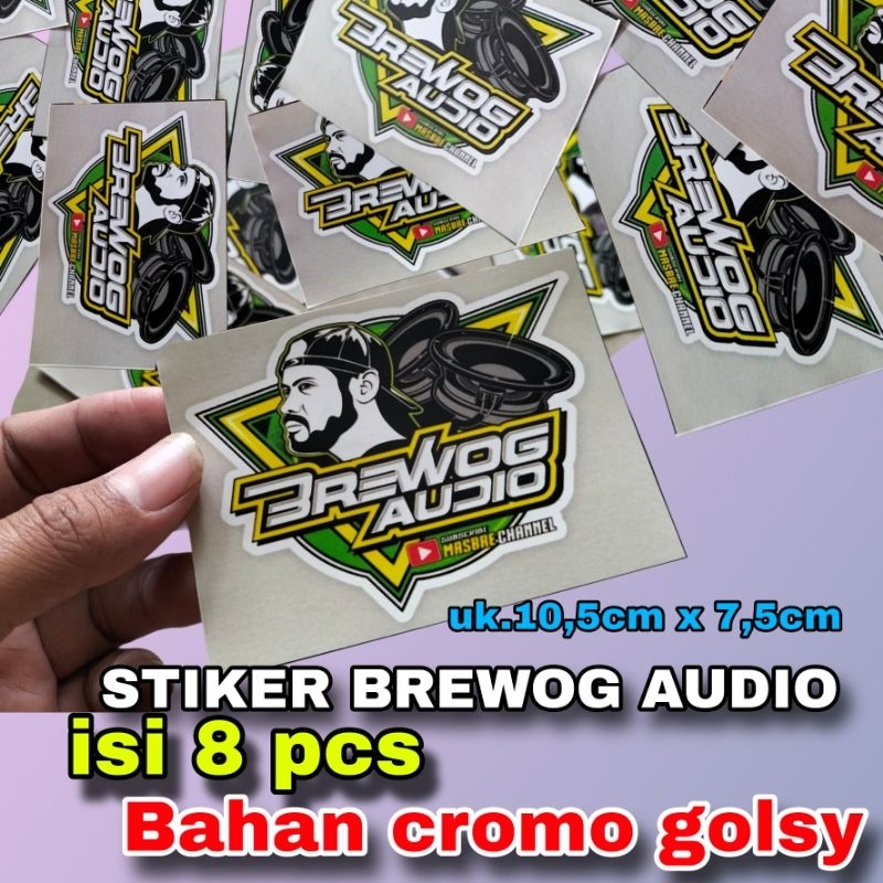 

STIKER BREWOG AUDIO ISI 8 PCS BAHAN CROMO GLOSSY