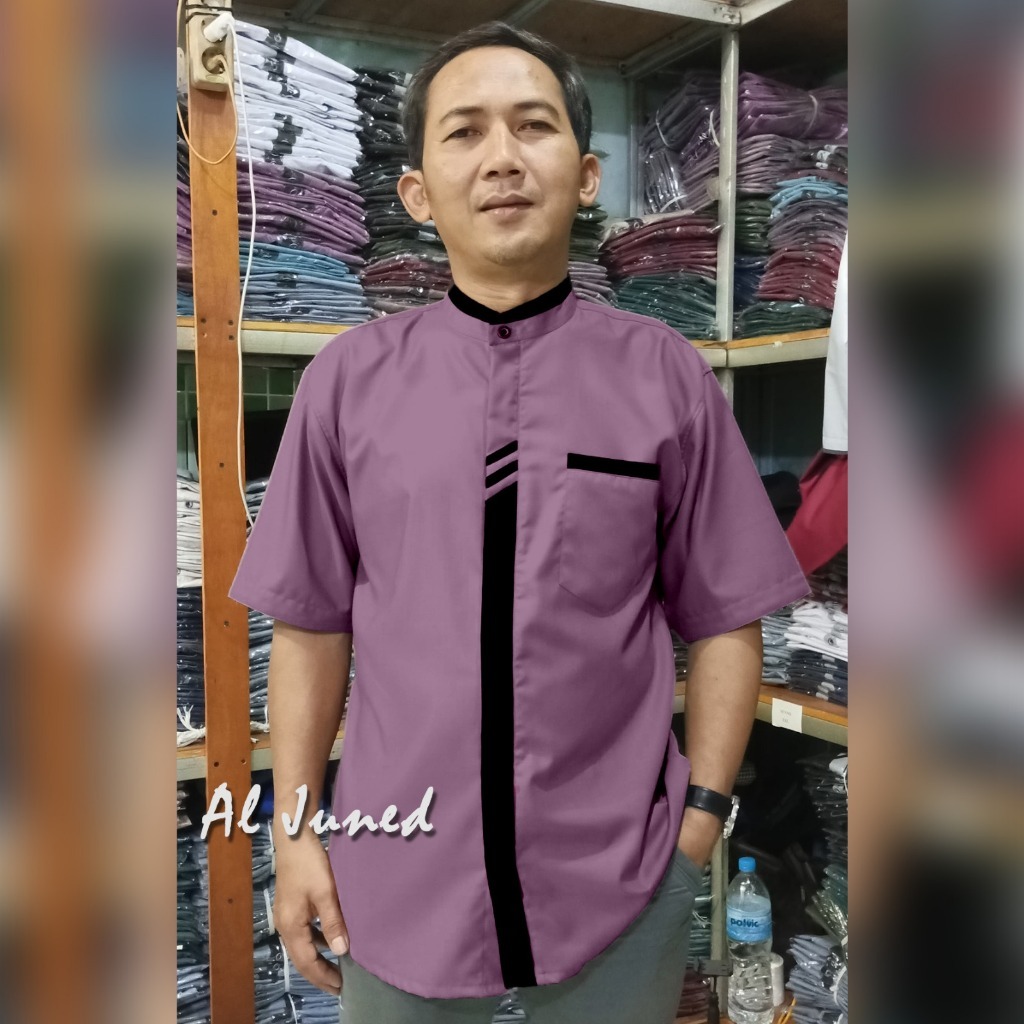 HARIS - NEW 2025 BAJU KOKO KEMEJA JUMBO KATUN TOYOBO PREMIUM LENGAN TANGAN PENDEK TERBARU MODEL SAKU