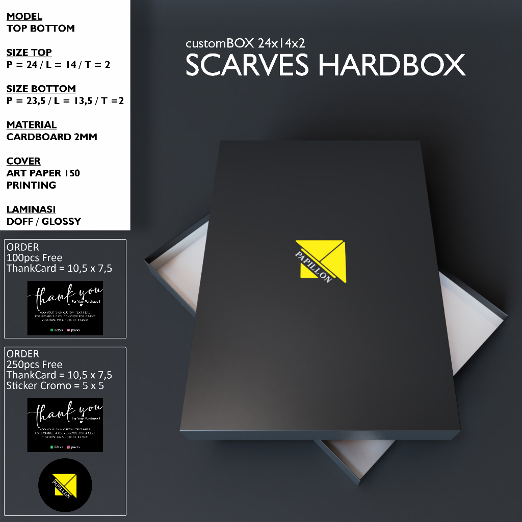 

Premiun Custom Box Hijab - Scarves Box - hijab box - 24x14x2