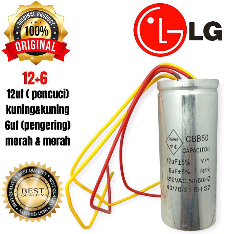 ORIGINAL Kapasitor Mesin Cuci LG 2 Tabung