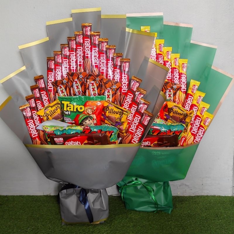 

Ayu Gift | BS 04 | Buket Snack Wrap Tangga size M | Buket Ultah | Buket Jajan | Buket Wisuda | Hadiah Wisuda