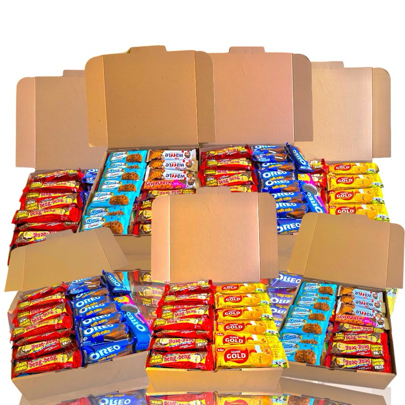 

✅COD SNACK BOX KADO | HAMPERS JAJANAN MURAH 1 DUS CAMPURAN LENGKAP BOX