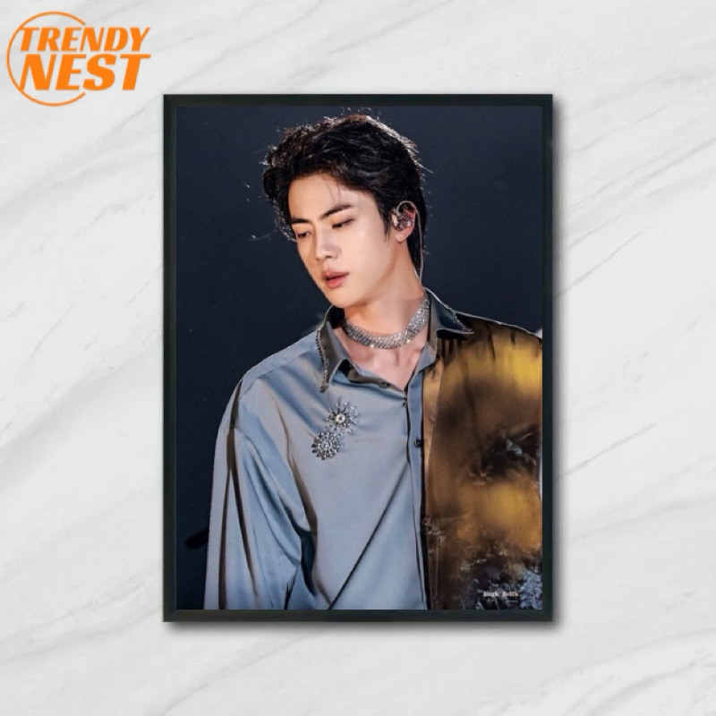 Bingkai Jin bts Aesthetic | Koleksi ARMY | Hiasan Meja & Dinding