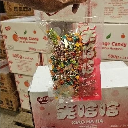 

ED 06.26 ZAK 500GR - PERMEN XIAOHAHA 054600/ XIAO HAHA ASSORTED CANDY PERMEN JADUL