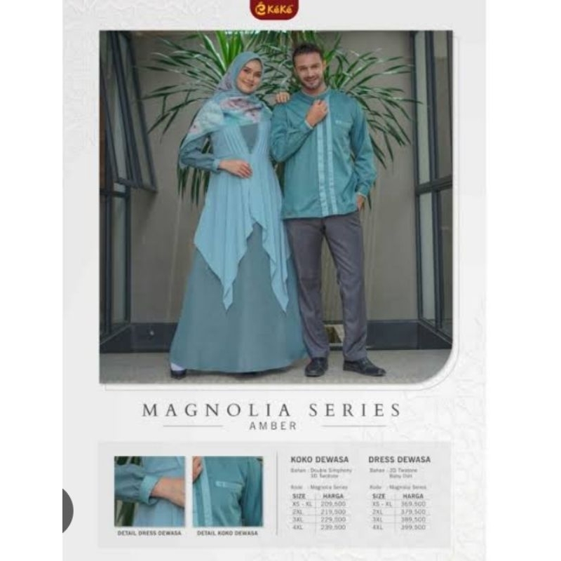 gamis Keke Magnolia amber