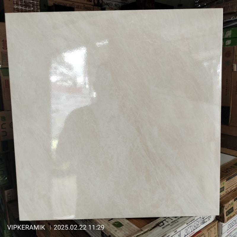 KERAMIK LANTAI MURAH ASIA TILE FORTUNA CREAM/GREY 50X50 KW1