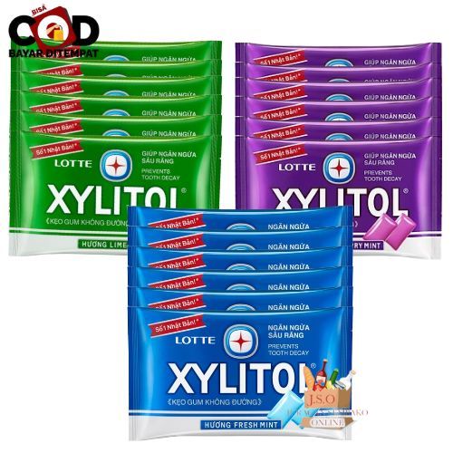 

[ JSO ] Lotte Xylitol Renceng Isi 10 x 8,7gr Permen Karet Bebas Gula Jeruk Nipis Mint Fresh Mint Blueberry Mint Permen Sugar Free Snack Cemilan Anak Halal