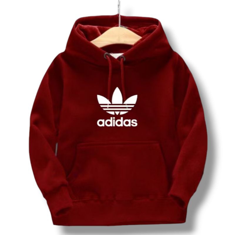 Jaket Sweater Hoodie Anak Laki Laki Prempuan Logo adidas Umur 2-12 Tahun