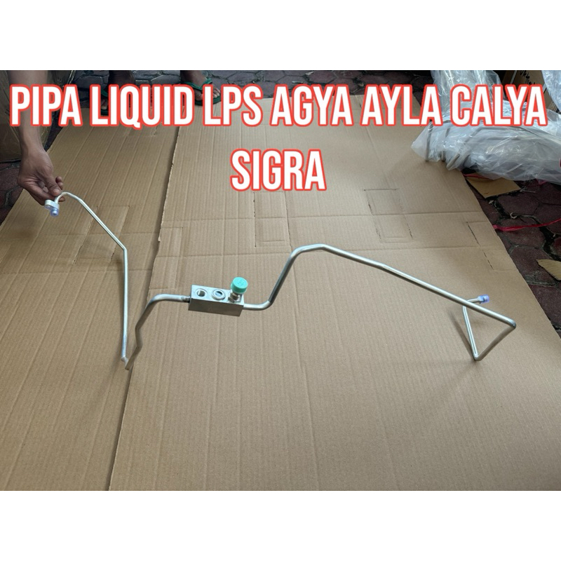 Selang 3/8 Agya ayla calya sigra Pipa Liquid Ac mobil Universal (Baru/New) Alumunium