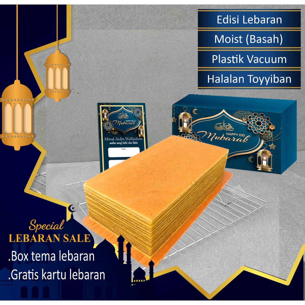 

Lapis legit susu khas bangka asli super wisman ukuran 20 x 10 cm