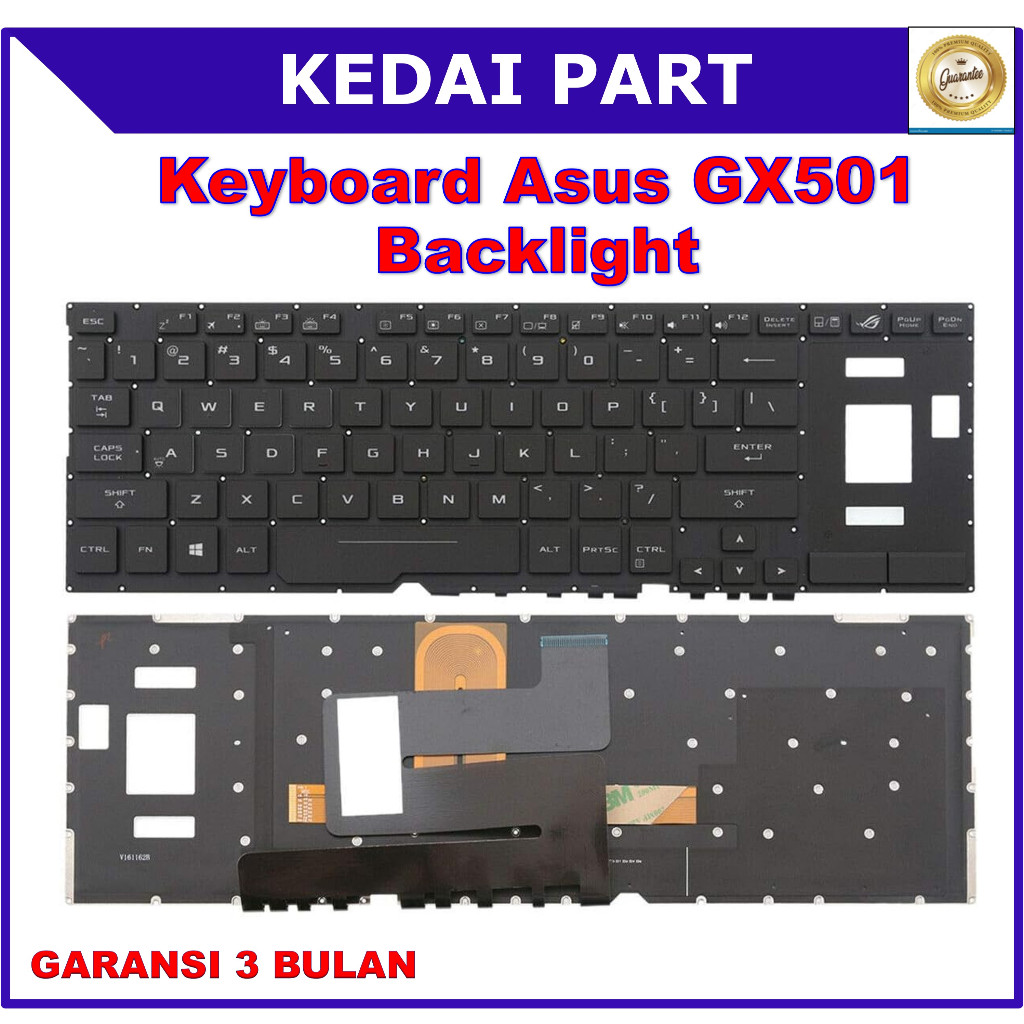 Keyboard Asus ROG Zephyrus GX501 GX501GI GX501V GX501VI GX501VIK GX501VS GX501VSK Backlight