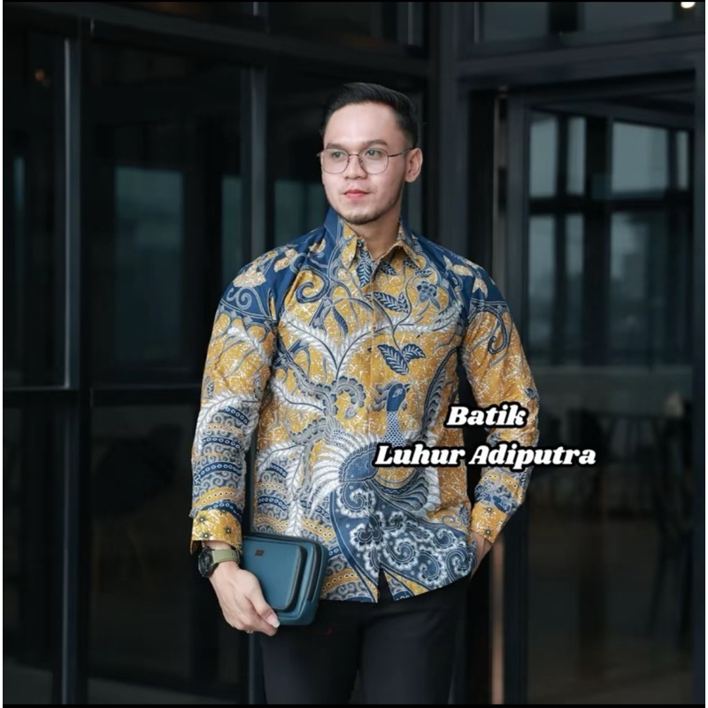 ANURAGA BIKUN Kemeja Batik Pria Lengan Panjang dan Pendek Katun Prima Premium Luhur Adiputra