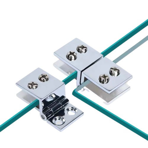 90/180 Engsel Kaca Zinc Alloy Engsel Pintu Kaca Tempered Untuk Kaca Ketebalan 5-8mm Engsel Glass To