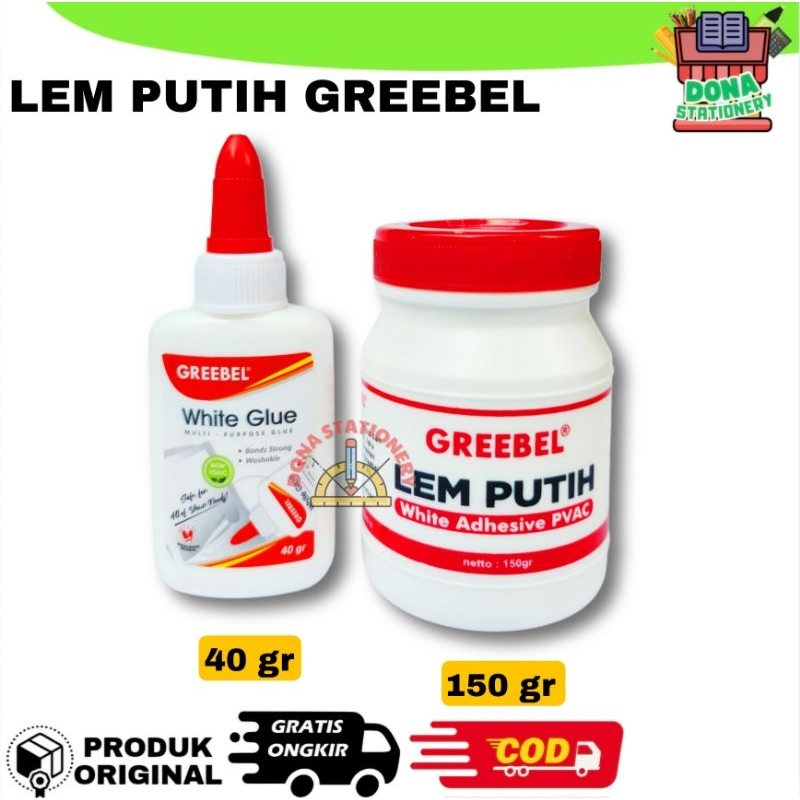 

LEM PUTIH GREEBEL | LEM STICK PUTIH GREEBEL