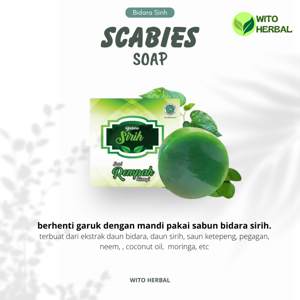 SABUN SCABIES BIDARA SIRIH | Ampuh atasi gatal scabies gatal akibat tungau