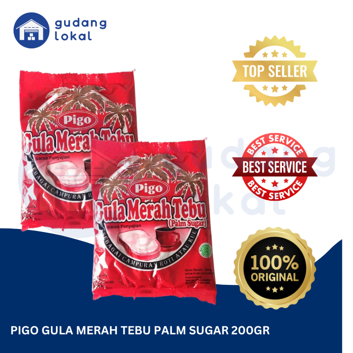 

Pigo Gula Merah Tebu/Palm Sugar 200gr