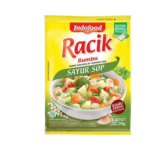 

RACIK SAYUR SOP 20 GR 89686386318