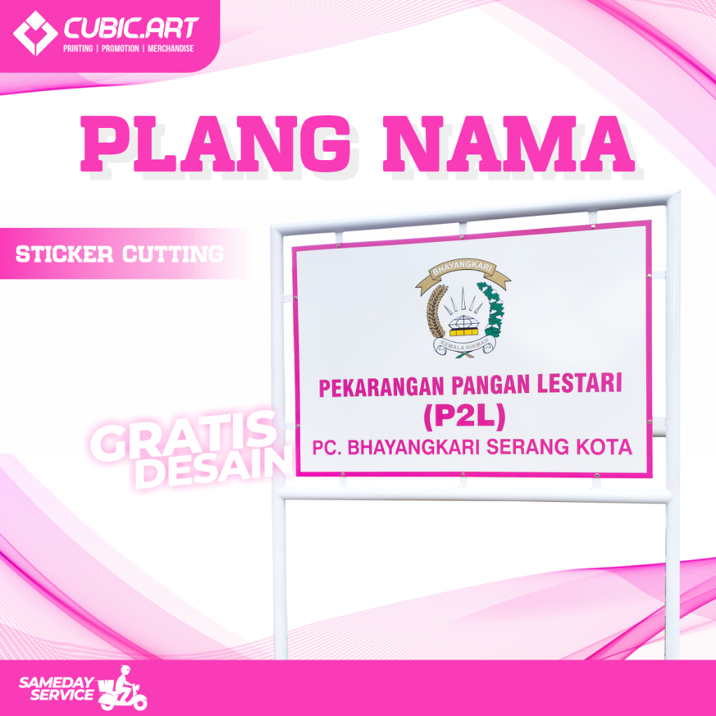

Plang Nama Custom Sticker Cutting