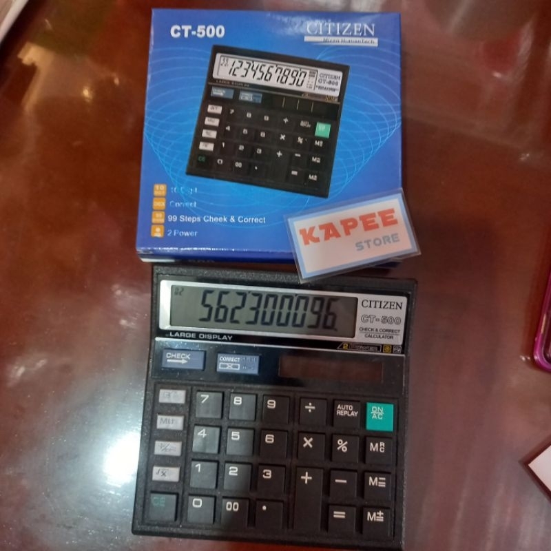 

Kalkulator Citizen CT-500 10 Digits - 10 Digits