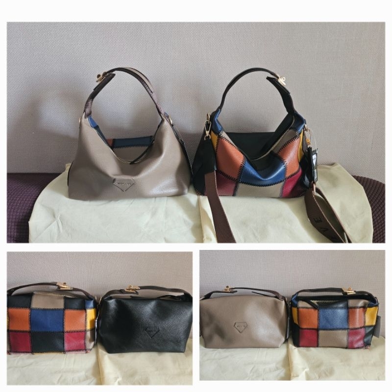 Tas Hobo cantik pelangi Javgeve