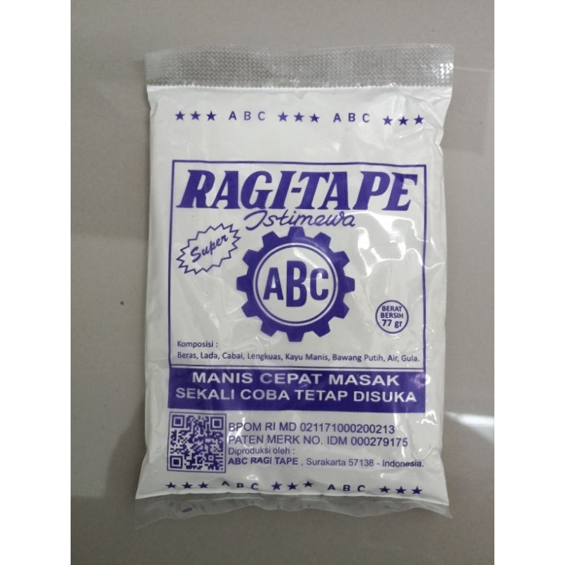 

RAGI ABC pesanan khusus 1 sachet