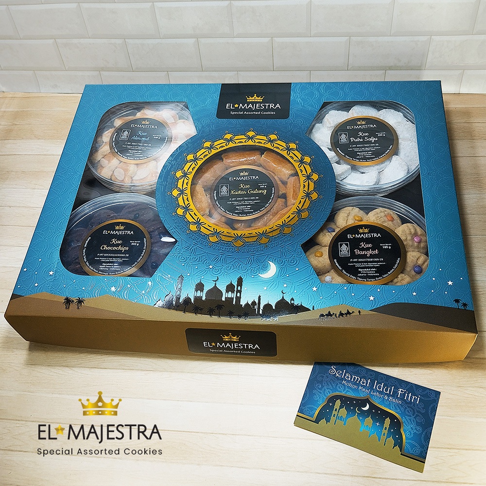 

EL MAJESTRA ISI 5 PREMIUM - Parcel Lebaran / Hampers Idul Fitri / Paket Kue Kering